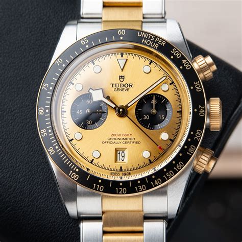 tudor black bay chrono gold